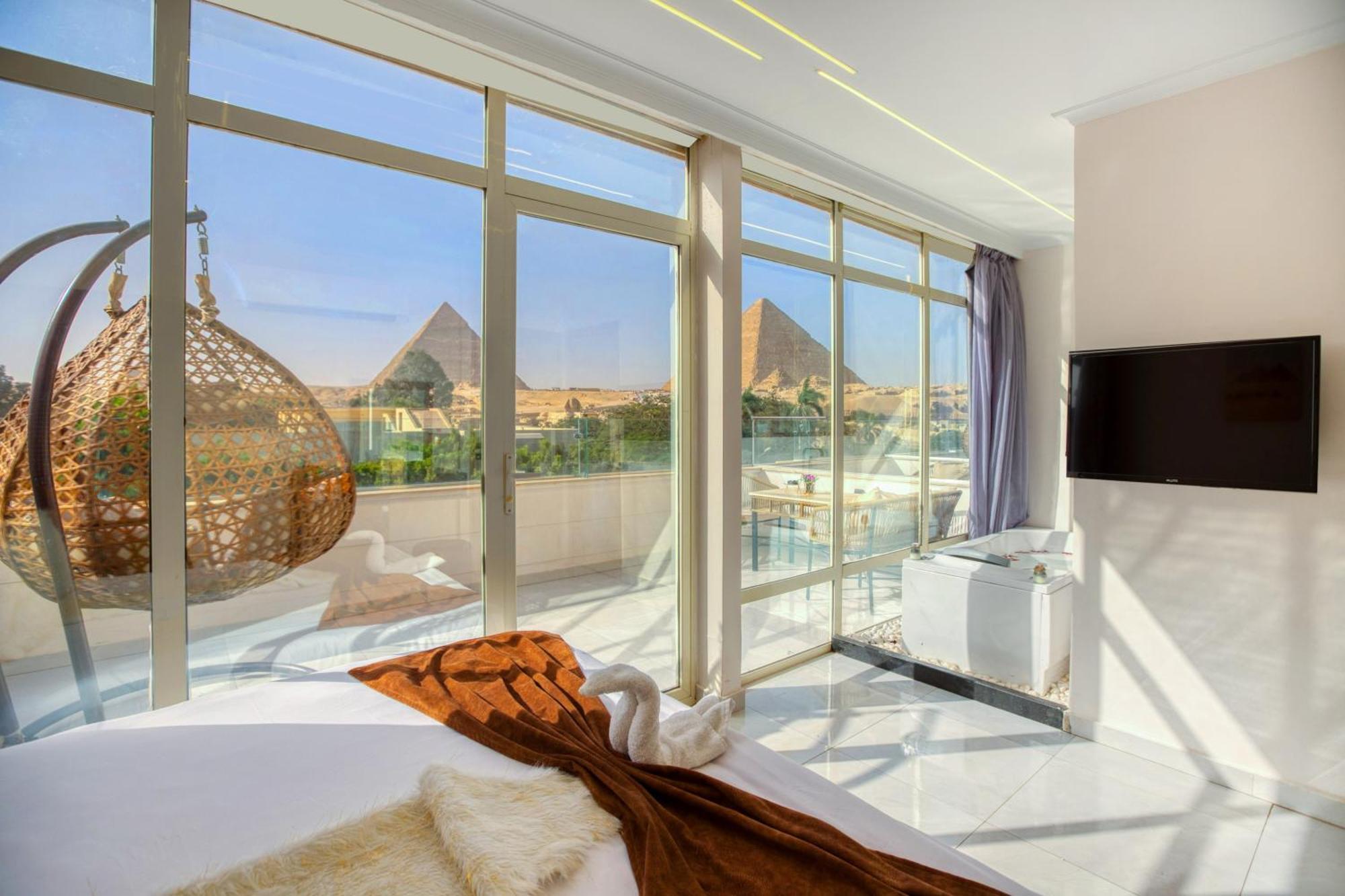 Tree Lounge Pyramids View Inn , Sphinx Giza Kafrat al Jabal Экстерьер фото