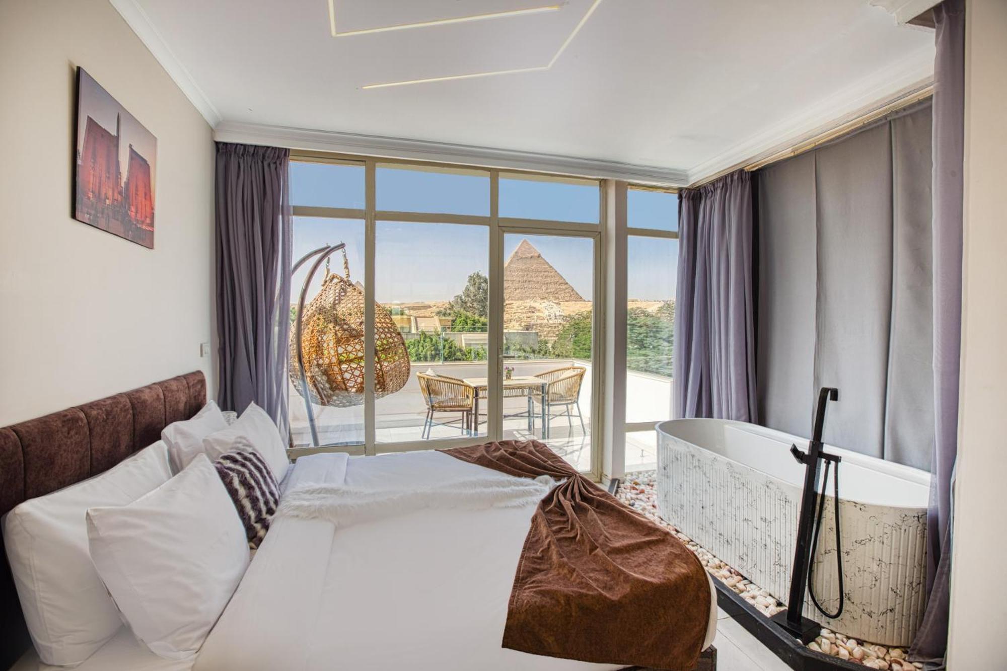 Tree Lounge Pyramids View Inn , Sphinx Giza Kafrat al Jabal Экстерьер фото