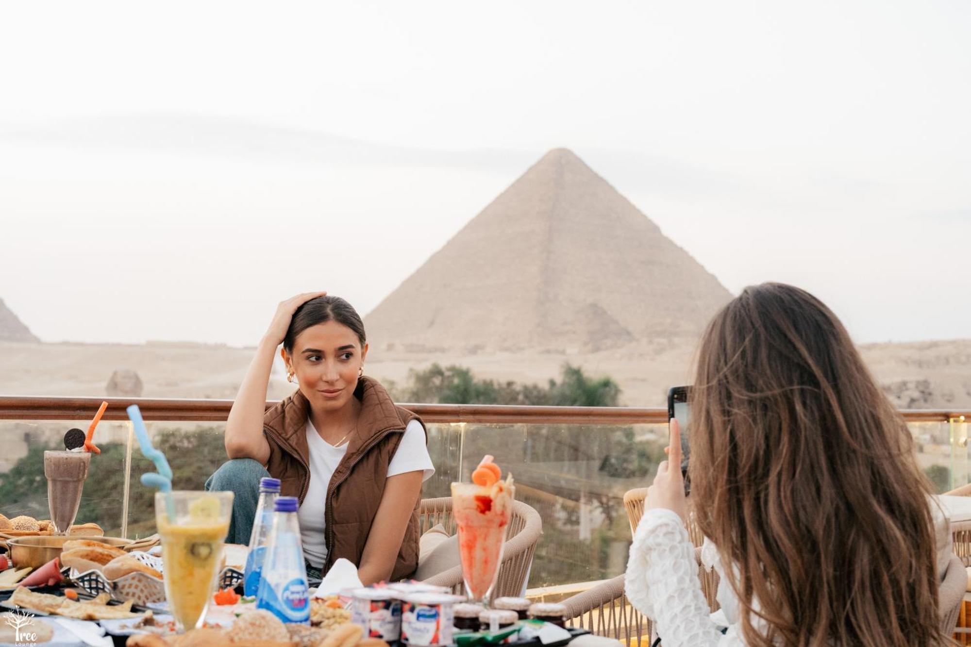 Tree Lounge Pyramids View Inn , Sphinx Giza Kafrat al Jabal Экстерьер фото
